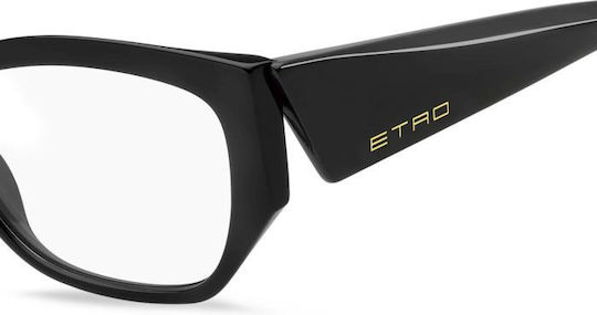 Etro Brillengestelle mit Rezept Schwarz