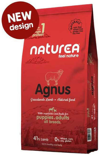 Naturea Naturals Adult Agnus 12kg Hrană Uscată fără Gluten pentru Câini Adulţi cu Miel