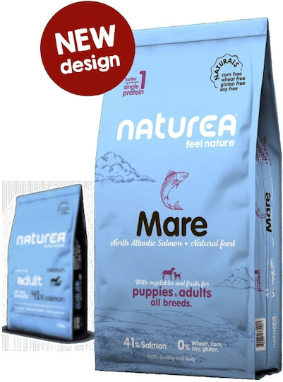 Naturea Naturals 12кг Суха Храна без Глутен за Възрастни Кучета с Сьомга
