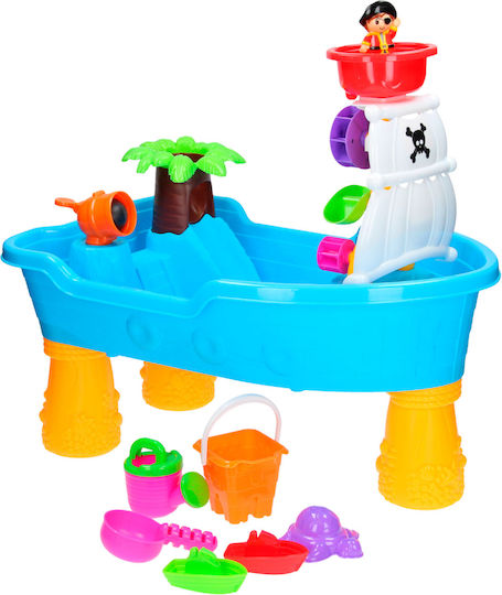 Set De Joacă Cu Apă Și Nisip Pentru Copii Matadi Mărime 28 X 60 X 38 Cm Include Set Complet Accesorii Specifice Navă Pirat