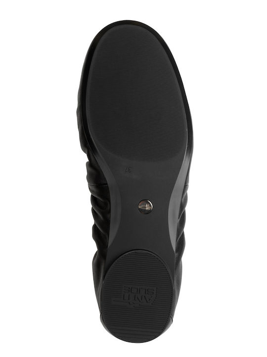 Leather Ballerinas Black