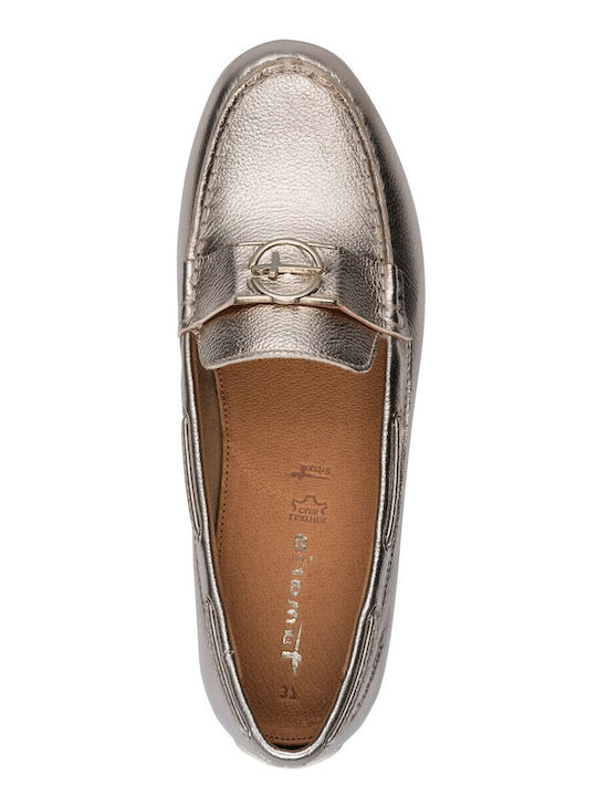 Women's Moccasins in Gold Color