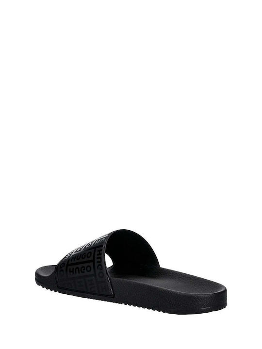 Men's Black Slides