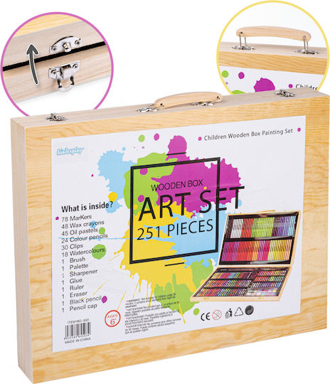 Kinderplay Σετ Ζωγραφικής Ξύλινο 48x36cm