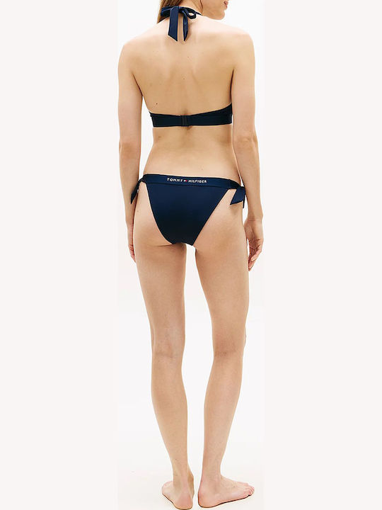 Bikinihosen Slip mit Schnürung Dunkelblau