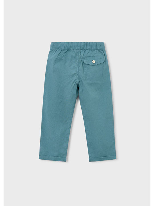 Mayoral Pantaloni din In pentru Copii Verde