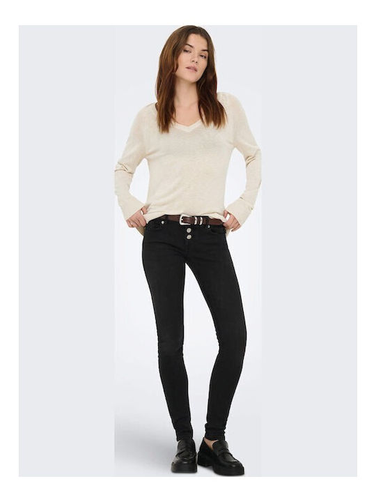 Vienna Damen Pullover mit V-Ausschnitt Beige