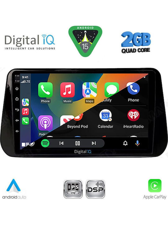 Digital IQ Car Audio System for Hyundai iX45 Santa Fe 2018-2023 Bluetooth USB Wi-Fi GPS Apple CarPlay with 10 Inch Touch Screen DIGITAL IQ RSF 4238B CPA