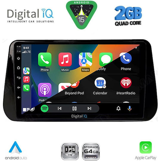 Digital IQ Ηχοσύστημα Αυτοκινήτου για Hyundai iX45 / Santa Fe 2018-2023 (Bluetooth/USB/WiFi/GPS/Apple-Carplay/Android-Auto) με Οθόνη Αφής 10"