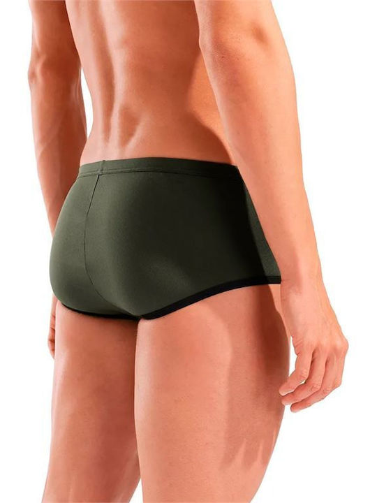One Low Waist Short Men's Swimwear Shorts Dark Sage/black