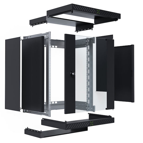 EFB Επιδαπέδια Καμπίνα Rack 19U Μαύρο WGX-1506TS.G1