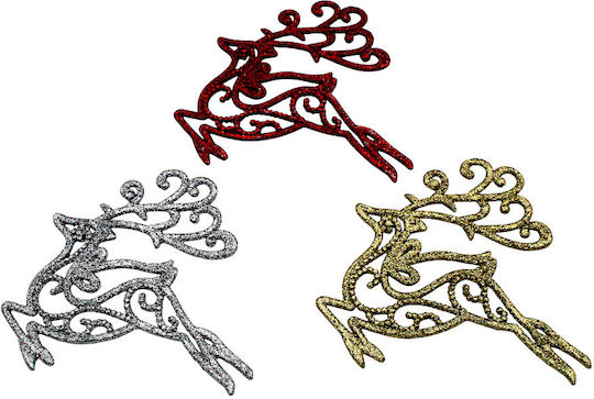 Christmas Decorative Ornaments Fawns 14cm 3 Pieces 1epx3264