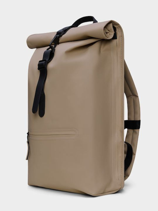 Rains Rolltop Rucksack Waterproof Beige