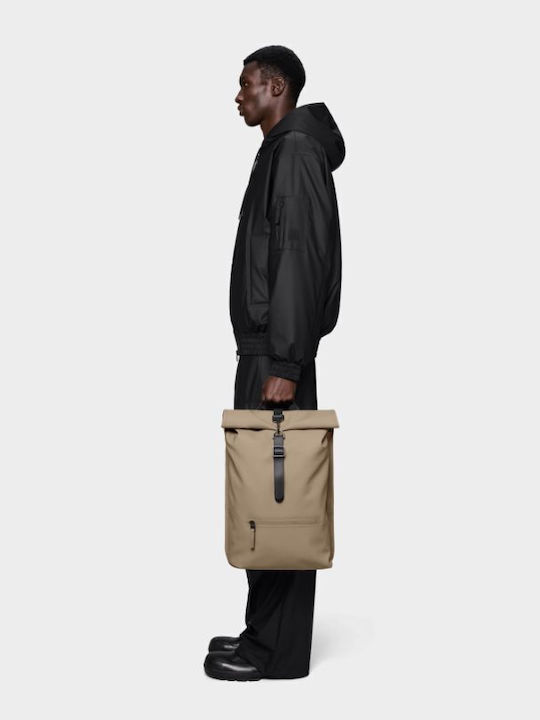 Rains Rolltop Rucksack Waterproof Beige