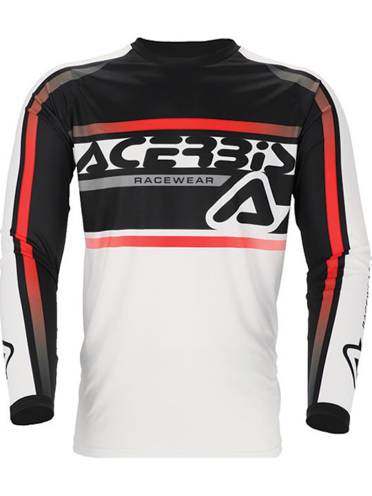 Acerbis Linear Ανδρική Μπλούζα Motocross Μακρυμάνικη Μαύρο Χρώμα
