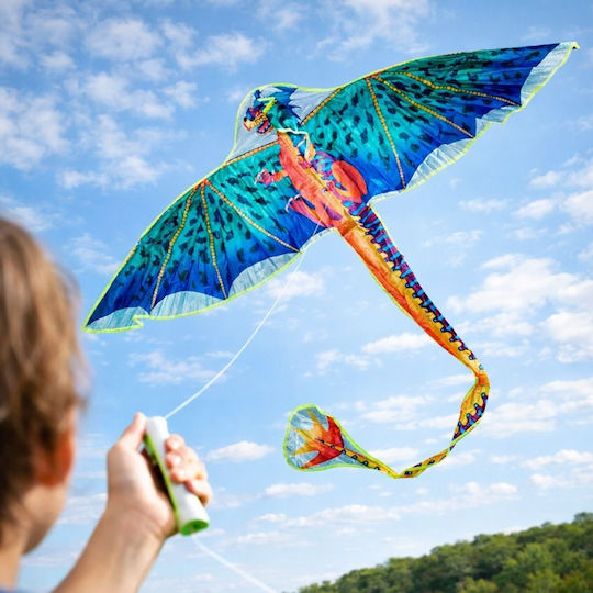 3D Kite Plastic with Tail 55x160cm (Μiscellaneous colours) 1pcs