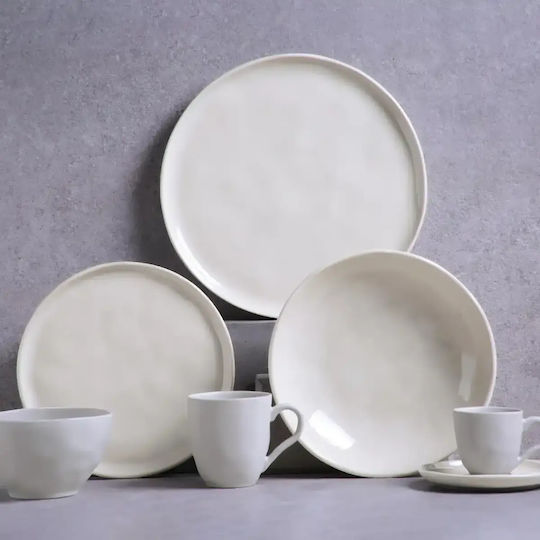 Porto Brasil Beige Ceramic Dinnerware Set 18pcs