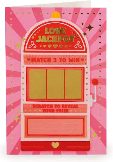 Legami Card Scratch Off Love Jackpot Love Friendship