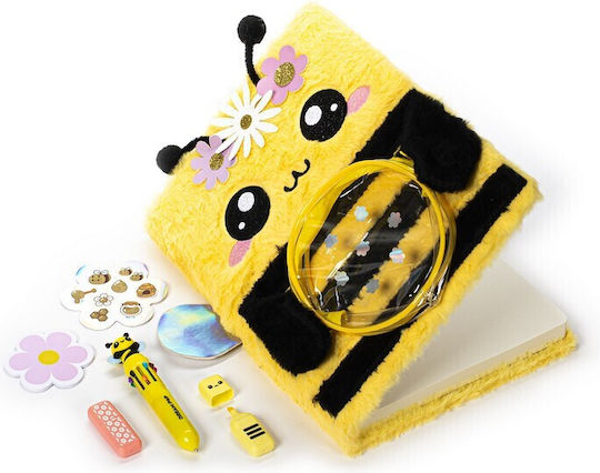 Tri-Coastal Set Furry Notebook 21x27cm 100 Pages Pen Bee Writing Supplies