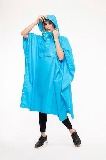 MAC In a Sac Poncho Neon Jagd-Regenbekleidung Hellblau
