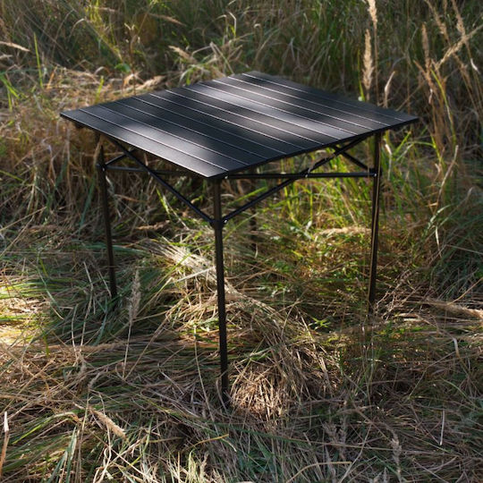Offlander Τραπέζι για Camping Πτυσσόμενο 70x70cm Μαύρο