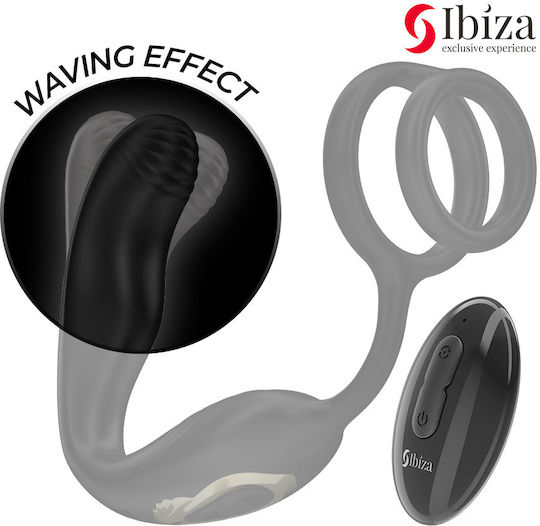 Ibiza Wiggle Remote Controlled Rotating Anal Plug Perineal Vibration Penis Enhancing Rings