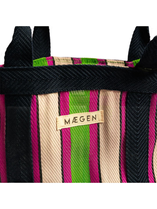 Μεγάλη Τσάντα Ώμου Everywhere Bag Navy Green Pink Maegen