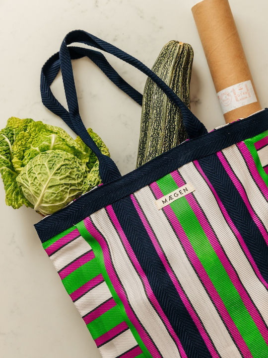 Μεγάλη Τσάντα Ώμου Everywhere Bag Navy Green Pink Maegen