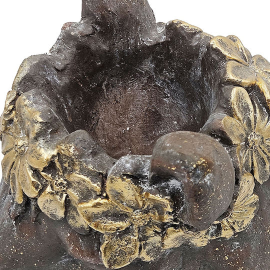 Artekko Animal Brown Plant Pot Horse Head Magnesium 36.5x21.5x34.5 Cm 36.5cm X 21.5cm X 34.5cm