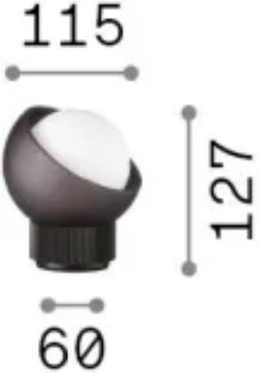 Ideal Lux Dekorative Lampe Schwarz