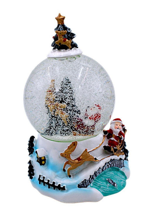 In the Christmas Decorative Gift Lighted with Santa Claus 9.5x9x17.5cm