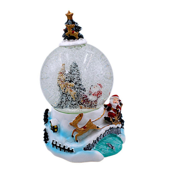 In the Christmas Decorative Gift Lighted with Santa Claus 9.5x9x17.5cm