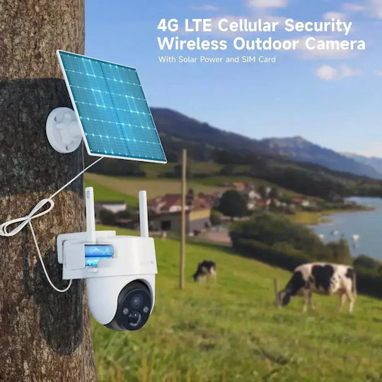 Arenti GO3G+SP2 IP Κάμερα Παρακολούθησης 4G Full HD+ 4MP Αδιάβροχη Μπαταρίας με Αμφίδρομη Επικοινωνία
