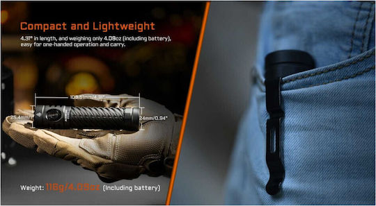 Acebeam Lanternă LED cu Luminozitate Maximă 2800lm Negru
