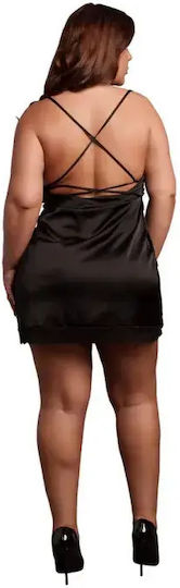 Spitzen-Mini-Kleid mit Kreuzträgern Rücken Xl-4xl