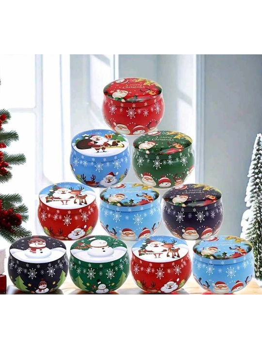 Christmas Metallic Candle 6x4cm (Μiscellaneous Colors)