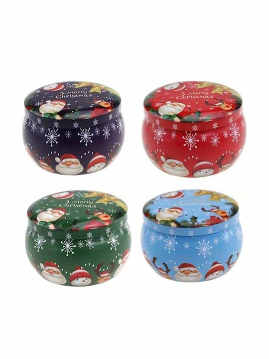Christmas Metallic Candle 6x4cm (Μiscellaneous Colors)