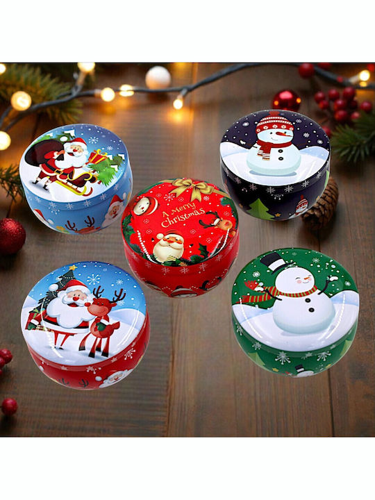 Christmas Metallic Candle 6x4cm (Μiscellaneous Colors)