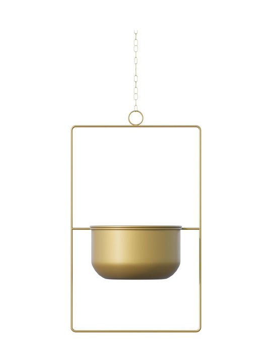 Aberto Design Κασπώ Μεταλλικό Κίτρινο