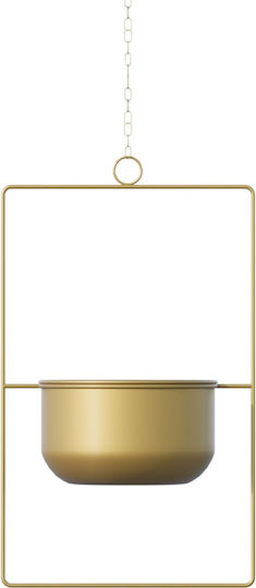 Aberto Design Ghiveci Metalic Galben Aberto Design Ghiveci Metalic Galben