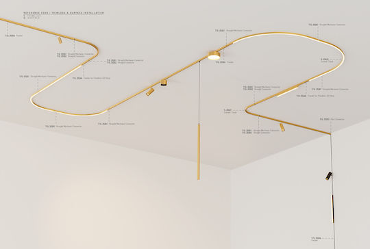 Ευκαμπτος Συνδεσμος Μαγνητικη Ραγα Flex Connector 26x0.5x1cm Ν 25263
