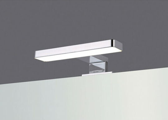 Karag Modern Lumină de Baie cu LED Integrat și Lumină Alb Rece Argintiu 20x11x20cm