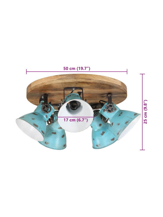 vidaXL Light fixture Ceiling Mount Light 50cm Bronze with Socket E27