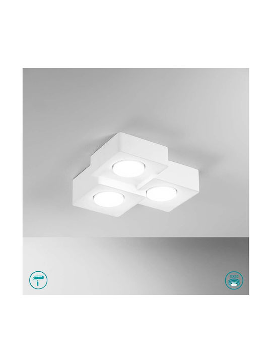 Fan Europe Deckenleuchte 27cm Weiß mit Fassung GX53