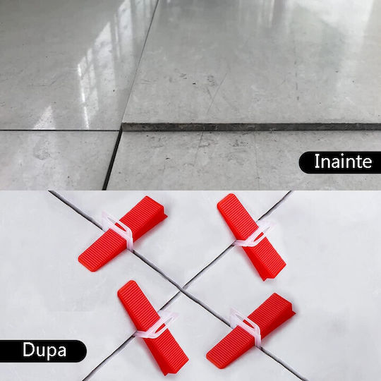 Pro Tile Leveling Kit 100 Clips 1 Mm 100 Wedges Included