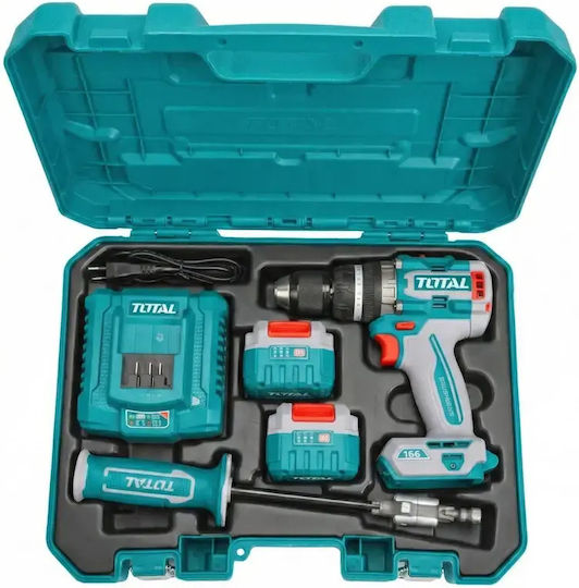 Total TIDLI201668E Percussive Battery Drill Driver Brushless 20V 2x5Ah