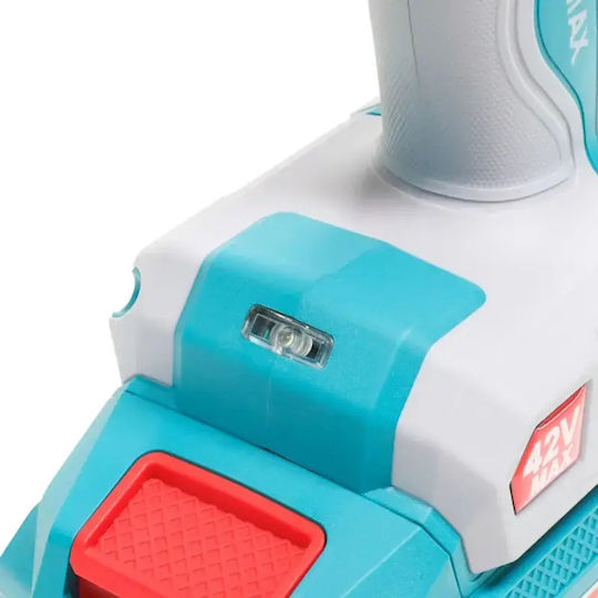 Total TIDLI429982E Percussive Brushless Battery Drill Driver 42V 2x2Ah