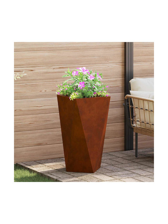 vidaXL Ghiveci Metal Sk Rusty 40x40x75cm.