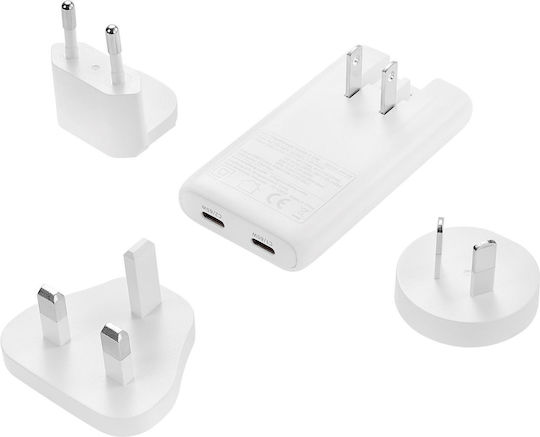 Sandberg Universal Socket Adapter from Universal to Universal with 2 USB Outlets
