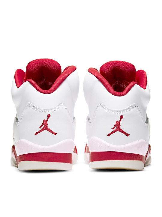 Air 5 Retro GS Kids Sneakers High White